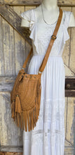 Load image into Gallery viewer, Gypsy Weave Leather Fringe Boho Bag