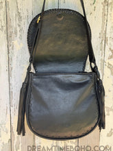 Load image into Gallery viewer, Hand Tooled Dragonfly Crossbody Leather Boho Bag-Handbags, Wallets &amp; Cases-Dreamtime Boho -Dreamtime Boho