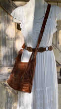 Load image into Gallery viewer, Gypsy Weave Leather Slouch Bag - Small