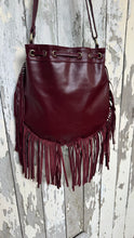 Load image into Gallery viewer, Gypsy Weave Leather Fringe Boho Bag
