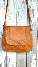 Load image into Gallery viewer, Wildflower Soul Hand Tooled Leather Crossbody Bag