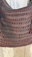 Load image into Gallery viewer, Gypsy Weave Slouch Bag Crossbody Leather Boho Bag