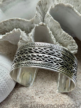 Load image into Gallery viewer, Luna Tide Handmade Sterling Silver Cuff Bracelet-jewellery-Dreamtime Boho -Dreamtime Boho