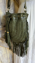 Load image into Gallery viewer, Gypsy Weave Leather Fringe Boho Bag