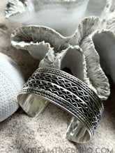 Load image into Gallery viewer, Luna Tide Handmade Sterling Silver Cuff Bracelet-jewellery-Dreamtime Boho -Dreamtime Boho