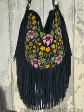Load image into Gallery viewer, Boho Beauty Handpainted Suede Fringe Shoulder Bag-Handbags, Wallets &amp; Cases-Dreamtime Boho -Dreamtime Boho