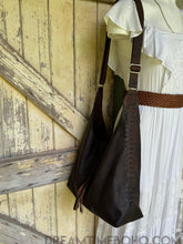 Load image into Gallery viewer, Cassandra Soft Lush Leather Boho Shoulder Bag-Leather Crossbody Bag-Dreamtime Boho-Antique Brown-Dreamtime Boho