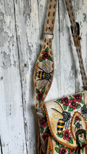 Load image into Gallery viewer, Bee Story Hand-Painted Leather Boho Crossbody Bag