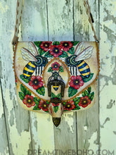 Load image into Gallery viewer, Luxe Bee Story Crossbody Handcrafted Leather Boho Bag-Handbags, Wallets &amp; Cases-Dreamtime Boho -Dreamtime Boho