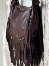 Load image into Gallery viewer, Handmade Crossbody Fringe Skull Leather Boho Bag-Boho Fringe Bag-Dreamtime Boho-Dreamtime Boho