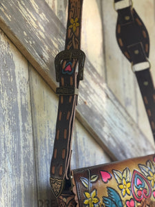 Luxe Love Story Handmade Leather Crossbody Boho Bag-Apparel & Accessories-Dreamtime Boho -Dreamtime Boho