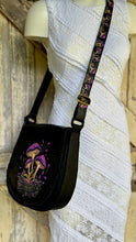 Load image into Gallery viewer, Mushroom Magic Hand Tooled Leather Crossbody Bag &amp; Cuff Set
