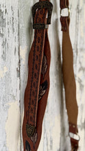 Load image into Gallery viewer, Hand Tooled Buffalo Feather Fringe Boho Bag