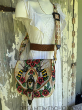 Load image into Gallery viewer, Luxe Bee Story Crossbody Handcrafted Leather Boho Bag-Handbags, Wallets &amp; Cases-Dreamtime Boho -Dreamtime Boho
