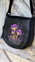 Load image into Gallery viewer, Mushroom Magic Hand Tooled Leather Crossbody Bag &amp; Cuff Set
