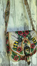 Load image into Gallery viewer, Luxe Bee Story Crossbody Handcrafted Leather Boho Bag-Handbags, Wallets &amp; Cases-Dreamtime Boho -Dreamtime Boho