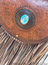 Load image into Gallery viewer, Desert Spirit Turquoise Fringe Crossbody Boho Bag-Handbags, Wallets &amp; Cases-Dreamtime Boho -Dreamtime Boho