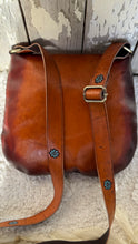 Load image into Gallery viewer, Hand Tooled Vintage  Flower Leather Boho Bag