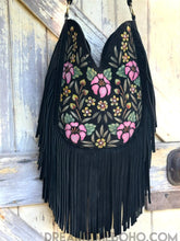 Load image into Gallery viewer, Boho Beauty Handpainted Fringe Shoulder Bag-Handbags, Wallets &amp; Cases-Dreamtime Boho -Dreamtime Boho