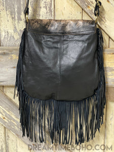 Hand Tooled Buffalo Vine Crossbody Leather Boho Bag-Boho Handbags-Dreamtime Boho-Dreamtime Boho