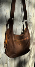 Load image into Gallery viewer, Gypsy Weave Leather Slouch Bag - Small
