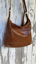 Load image into Gallery viewer, Gypsy Weave Slouch Bag Crossbody Leather Boho Bag