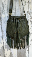 Load image into Gallery viewer, Gypsy Weave Leather Fringe Boho Bag