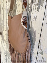 Load image into Gallery viewer, Coastal Bliss Hand Tooled Fringed Leather Bohemian Handbag-Boho Fringe Bag-Dreamtime Boho -Dreamtime Boho