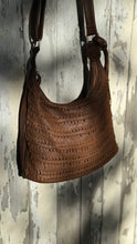 Load image into Gallery viewer, Gypsy Weave Leather Slouch Bag - Small