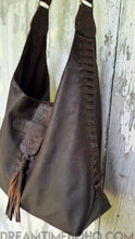 Load image into Gallery viewer, Cassandra Soft Lush Leather Boho Shoulder Bag-Leather Crossbody Bag-Dreamtime Boho-Antique Brown-Dreamtime Boho