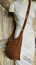 Load image into Gallery viewer, Gypsy Weave Slouch Bag Crossbody Leather Boho Bag