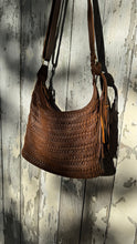 Load image into Gallery viewer, Gypsy Weave Leather Slouch Bag - Small