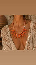 Load image into Gallery viewer, Coral Reef Dream Statement Necklace – Adjustable Boho Jewellery