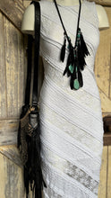 Load image into Gallery viewer, Mandala Feather Cross Body Leather Boho Bag