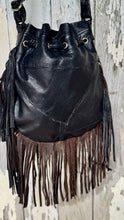 Load image into Gallery viewer, Boho Leather Patchwork Fringe Crossbody Bag