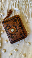 Load image into Gallery viewer, Liberty Small Hand Tooled Leather Wallet Purse | Boho Wallet