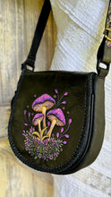 Load image into Gallery viewer, Mushroom Magic Hand Tooled Leather Crossbody Bag &amp; Cuff Set