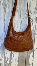 Load image into Gallery viewer, Gypsy Weave Slouch Bag Crossbody Leather Boho Bag