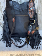 Load image into Gallery viewer, Boho Owl Magic Hand Tooled Leather Fringe Bag-Handbags, Wallets &amp; Cases-Dreamtime Boho -Dreamtime Boho