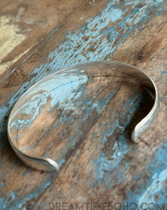 Handcrafted 925 Sterling Silver Engraved Bangle - Wild Horizon-Apparel & Accessories-Dreamtime Boho -Dreamtime Boho