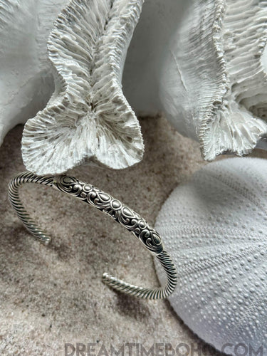 Handcrafted 925 Sterling Silver Twisted Filigree Bangle-Apparel & Accessories-Dreamtime Boho -Dreamtime Boho