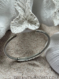 Handcrafted 925 Sterling Silver Twisted Filigree Bangle-Apparel & Accessories-Dreamtime Boho -Dreamtime Boho