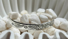 Load image into Gallery viewer, Handcrafted 925 Sterling Silver Engraved Bangle - Wild Horizon-Apparel &amp; Accessories-Dreamtime Boho -Dreamtime Boho