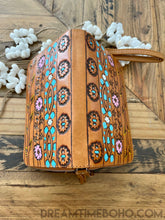 Load image into Gallery viewer, Hand Painted Springfest Leather Purse Wallet-Wallet Purse-Dreamtime Boho -Dreamtime Boho