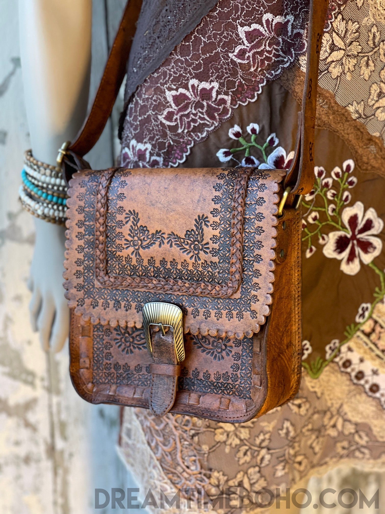 Crossbody Handmade and popular Hand-tooled