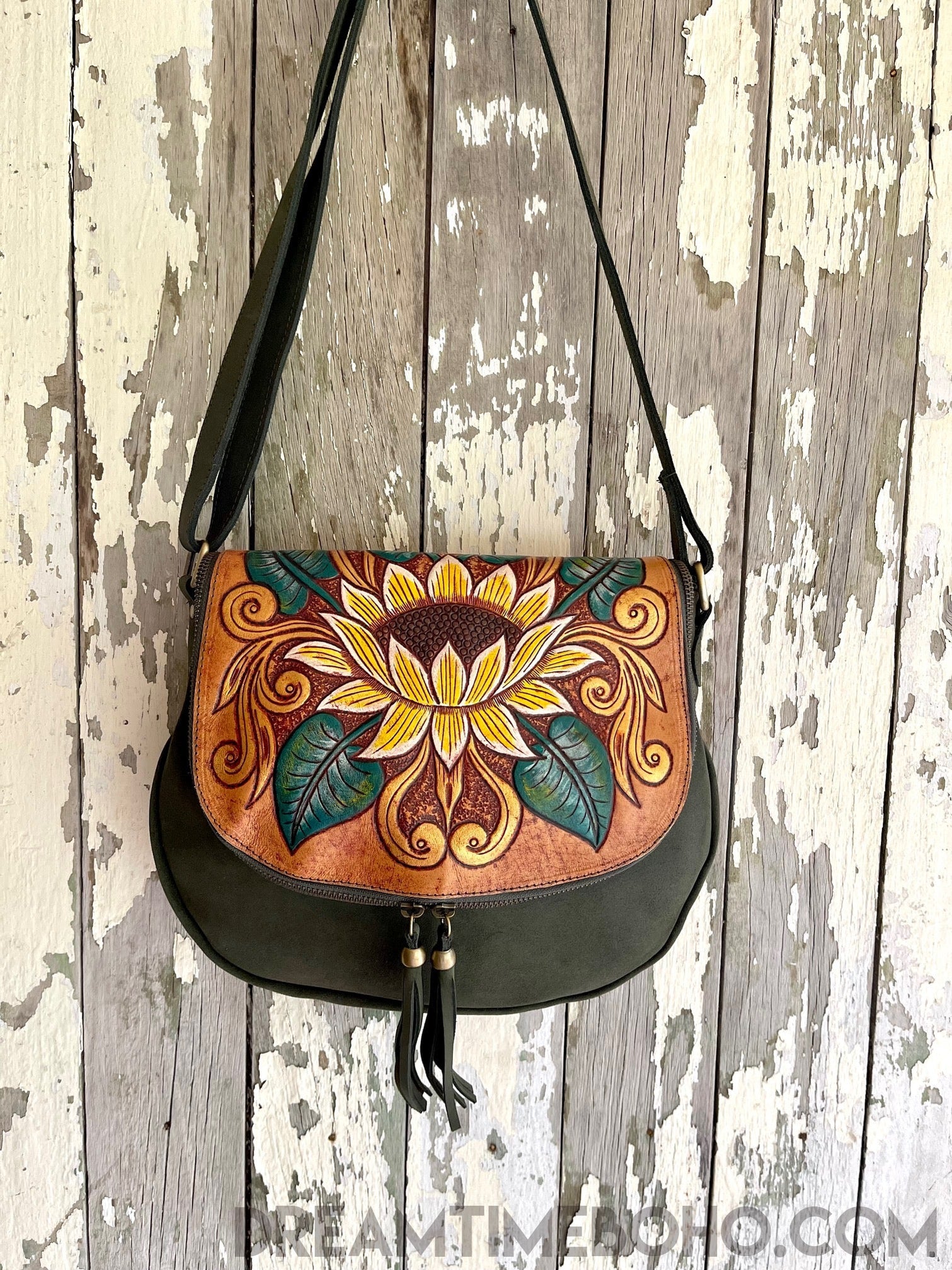 Vintage Boho Suede Handbag Auction