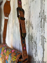 Load image into Gallery viewer, Luxe Love Story Hand Tooled Leather Crossbody Boho Bag - Tan-Handbags, Wallets &amp; Cases-Dreamtime Boho -Dreamtime Boho