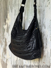 Load image into Gallery viewer, Gypsy Weave Slouch Bag Crossbody Leather Boho Bag-Handbags, Wallets &amp; Cases-Dreamtime Boho -Tan-Dreamtime Boho