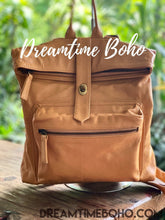 Load image into Gallery viewer, Analese Womens Leather Backpack-Backpack-Dreamtime Boho-Brown-Dreamtime Boho