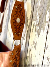 Load image into Gallery viewer, Sahara Moon Mandala Hand Tooled Leather Fringe Boho Bag – Tan-Apparel &amp; Accessories-Dreamtime Boho -Dreamtime Boho